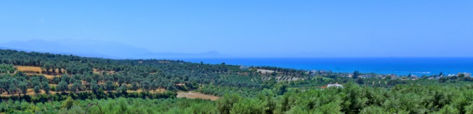 The view from VillaErato, Sfakaki, Rethymnon